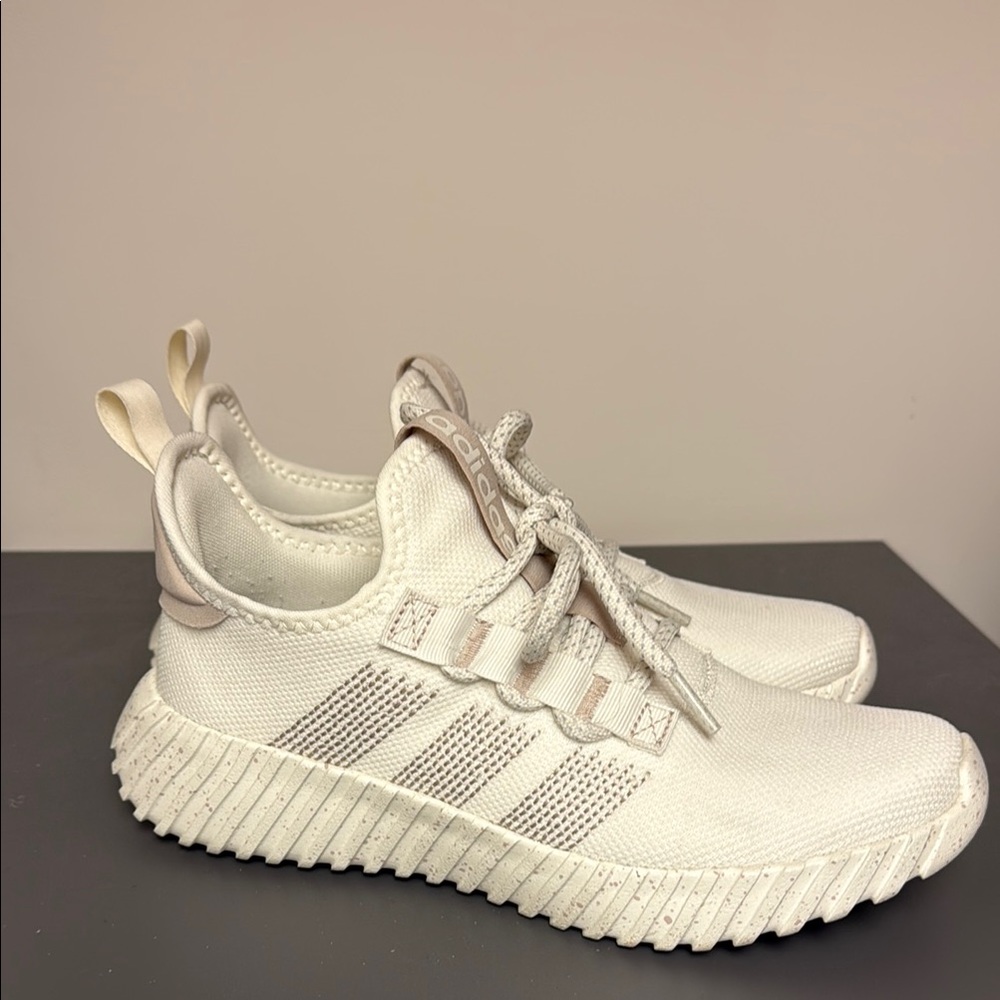 Adidas Cream Athletic Sneakers Size 8